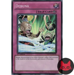 Yugioh Debunk EXVC-EN076 Super Rare 1st Edition LP - Image 1