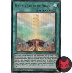 Yugioh Heavenly Gate of the Mikanko AMDE-EN028 Ultra Rare 1st Edition NM - Image 1