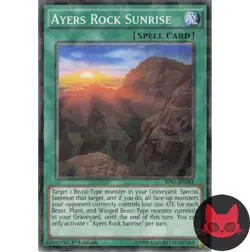 Yugioh Ayers Rock Sunrise BP03-EN183 Shatterfoil Rare 1st Edition NM - Image 1