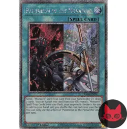 Yugioh Pantheism of the Monarchs RA04-EN261 Platinum Secret Rare 1st Edition NM - Image 1