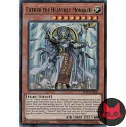 Yugioh Ehther the Heavenly Monarch RA04-EN018 Super Rare 1st Edition NM - Image 1