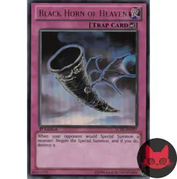 Yugioh Black Horn of Heaven LCJW-EN297 Ultra Rare 1st Edition NM - Image 1