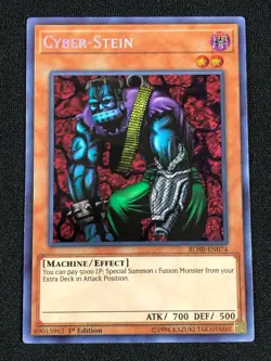 YUGIOH CYBER-STEIN BLHR-EN074 1ST SECRET NM - Image 1