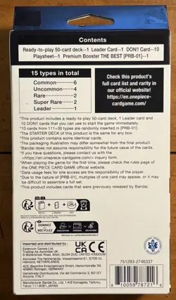 One Piece TCG Black Smoker Starter Deck (ST-19) Brand New Sealed With PRB01 Pack - Image 3