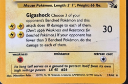 Raichu 14/62 Fossil Pokemon Card Holo Foil Rare HP - Image 2