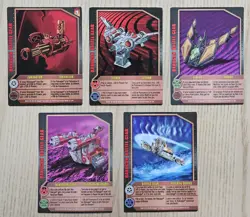 Bakugan Card - Battle Gear - Lot of 5 Cards - Airkor Jetkor Twin Destructor - Image 1