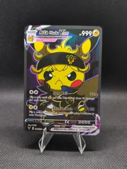 Asta Black Clover Pika Cosplay Pokemon Cute Doujin ACG HOLO Card - Near Mint C. - Image 1