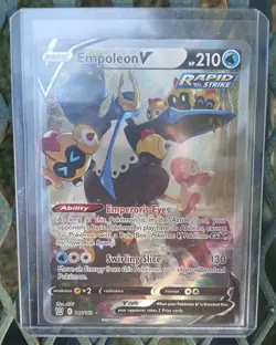 EMPOLEON V POKEMON CARD (ALTERNATE FULL ART) BATTLE STYLES 2021 - Image 3