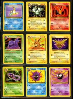 1999 Pokemon FOSSIL Set COMPLETE Unlimited Edition NON HOLO Cards 16-62 Lot RARE - Image 3