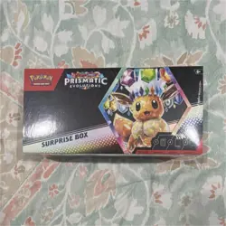Pokemon Prismatic Evolutions Surprise Box Sealed Promo Cards Booster Packs Eevee - Image 1