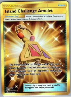 Island Challenge Amulet (Secret) 265/236 SM - Cosmic Eclipse - Pokemon Card - NM - Image 1