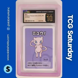 2019 POKEMON JAPANESE PLAYING CARDS OLD MAID #NNO MEW CGC PRISTINE 10 - Image 1