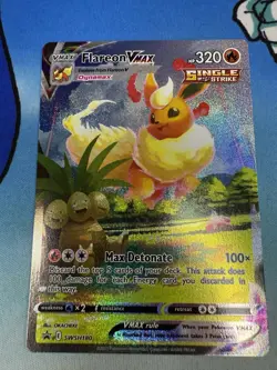 Flareon VMAX SWSH180 Black Star Promo Alt Art Pokemon Card - Image 1