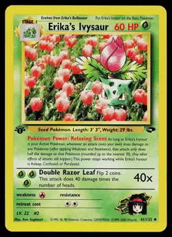 Pokemon Card - Erika's Ivysaur Gym Challenge 41/132 Uncommon 1st Edition - Image 1
