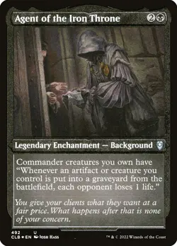 [MTG] Agent of the Iron Throne (Foil) (Foil Etched) (492) (CLB) NM - Image 1