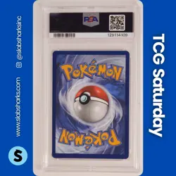 2025 POKEMON DESTINED RIVALS #034/182 ETHANS TYPHLOSION STAFF HOLO PSA 9 - Image 2