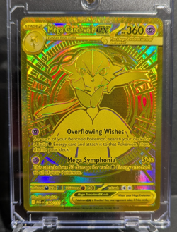 🔥 Ultra Rare Pokemon TCG – Mega Gardevoir EX 187/132 – Gold Secret Rare – NM – - Image 1
