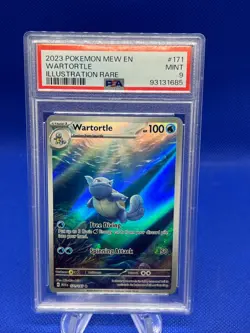 Pokemon S&V 151 Wartortle #171 171/165 Illustration Rare IR PSA 9 - PRINT LINE - Image 1