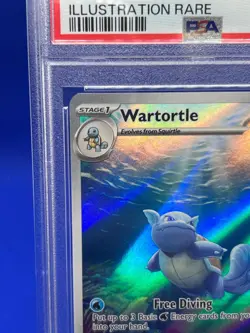 Pokemon S&V 151 Wartortle #171 171/165 Illustration Rare IR PSA 9 - PRINT LINE - Image 2