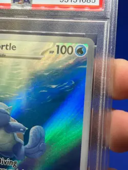 Pokemon S&V 151 Wartortle #171 171/165 Illustration Rare IR PSA 9 - PRINT LINE - Image 4