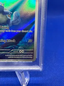 Pokemon S&V 151 Wartortle #171 171/165 Illustration Rare IR PSA 9 - PRINT LINE - Image 5