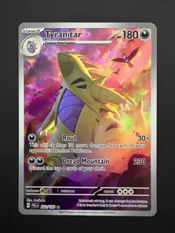 Tyranitar 222/193 Pokemon Paldea Evolved Illustration Rare Near Mint (NM) 2023 - Image 1