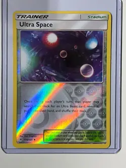 Reverse Holo Ultra Space 115/131 Uncommon Forbidden Light Pokemon TCG 2018 - Image 1