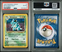 1999 POKEMON JUNGLE | NO SYMBOLNIDOQUEEN-HOLO PSA 6 - Image 1
