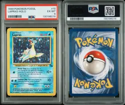 1999 POKEMON FOSSIL Lapras-HOLO PSA 6 - Image 1