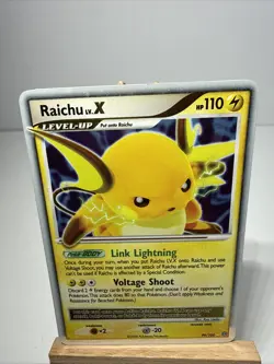 Pokemon Raichu LV.X 99/100 Ultra Rare Stormfront Holo - Image 1