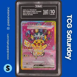 2025 POKEMON MEGA DREAM JP #234/193 PIKACHU EX SPECIAL ART RARE TAG 10 - Image 1