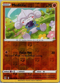 Meditite 099/196 - Reverse Holo - Pokemon - Lost Origins NM/M - Image 1