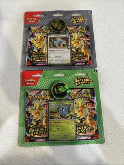 LOT OF 2 Pokemon TCG ME2.5 Ascended Heroes 2-Pack Blister Larry Erika Bundle NEW - Image 1