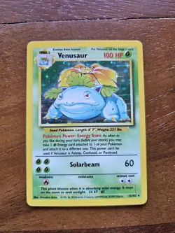 Pokemon TCG Venusaur Base Set 15/102 Holo Rare - Image 1