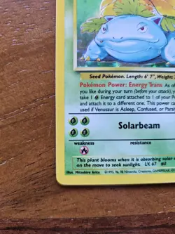 Pokemon TCG Venusaur Base Set 15/102 Holo Rare - Image 3