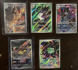 Pokemon TCG Japanese Full Art Lot Staraptor Arbok Banette Pikachu Bulbasaur 5 C… - Image 1