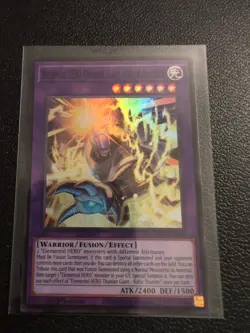 Yugioh! Elemental HERO Thunder Giant Voltic Thunder Maze the Muertos Super Rare - Image 1