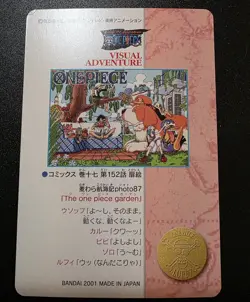 Luffy Nami Zoro One Piece Visual Adventure #142 Bandai Carddass Japanese 2001 - Image 2