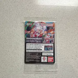 Bandai Namco One Piece CCG Monkey.D.Luffy US Voyage Promo Full Art Holo Card - Image 2