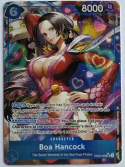 One Piece OPTCG English Boa Hancock EB03-026 SR* Parallel NM - READ! - Image 1