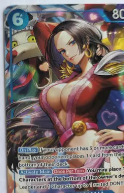One Piece OPTCG English Boa Hancock EB03-026 SR* Parallel NM - READ! - Image 2