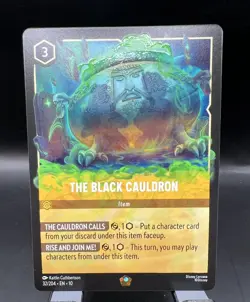 Disney Lorcana Whispers In The Well The Black Cauldron 32/204 Legendary Item - Image 1