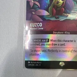 Disney Lorcana TCG Cuzco - Wanted Llama Foil Card 209/204 Fabled - Image 2