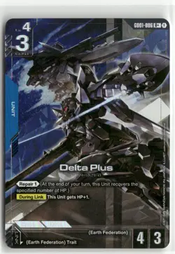 Delta Plus GD01-006 R+ FOIL Newtype Rising Gundam Card Game - Image 1
