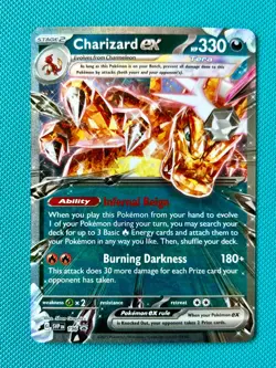 Charizard ex SVP 196 Scarlet & Violet Black Star Promo Pokemon Card NM - Image 1