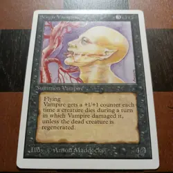 Mtg Sengir Vampire LP Unlimited 1993 Magic The Gathering Vampire Creature Card - Image 1