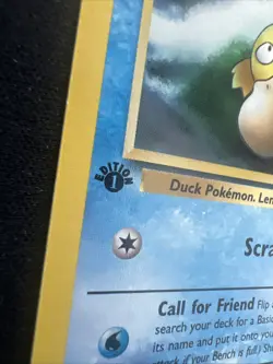 1st Edition Misty's Psyduck Uncommon 54/132 Gym Heroes Pokemon Card - Image 3