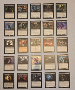MTG 25 Black Vampire Creature Card Lot - Lightly Played/NM - Commander Tribal - Image 1