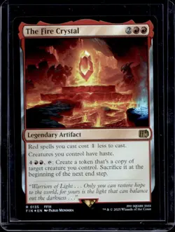 The Fire CrystaL - FINAL FANTASY FOIL #0135 RARE MAGIC MTG CARD NM - Image 2