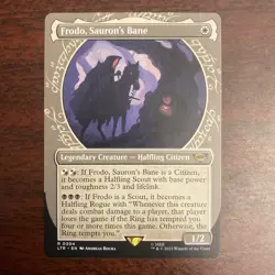 Magic the Gathering (mtg): LTR: Frodo, Sauron's Bane (Showcase) - Rare - Image 1